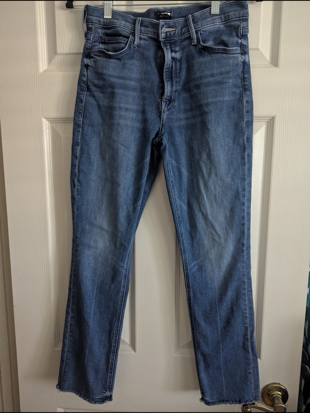 MOTHER Light Blue Denim Jeans with Copper Rivets Size 30